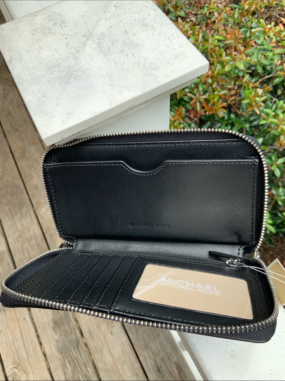 Michael Kors Black LARGE Flat phone case organizer. 17 pro fits NWT - Picture 6 of 15
